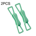 2pcs Silicone Hand Strap Holder for E-Readers,Kindle and Tablets - Minimize Drops & Fatigue for Kindle,E-Books,Mini Tablets Quake green 2pcs