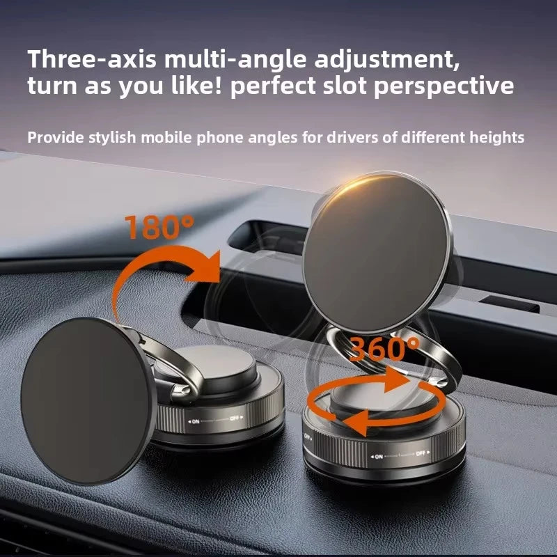 T30 Vacuum Magnetic Phone Holder Stand, for Magsafe Suction Cup Phone MountAdjustable Swivel Lock, for Your Car/Gym/Mirror Quake