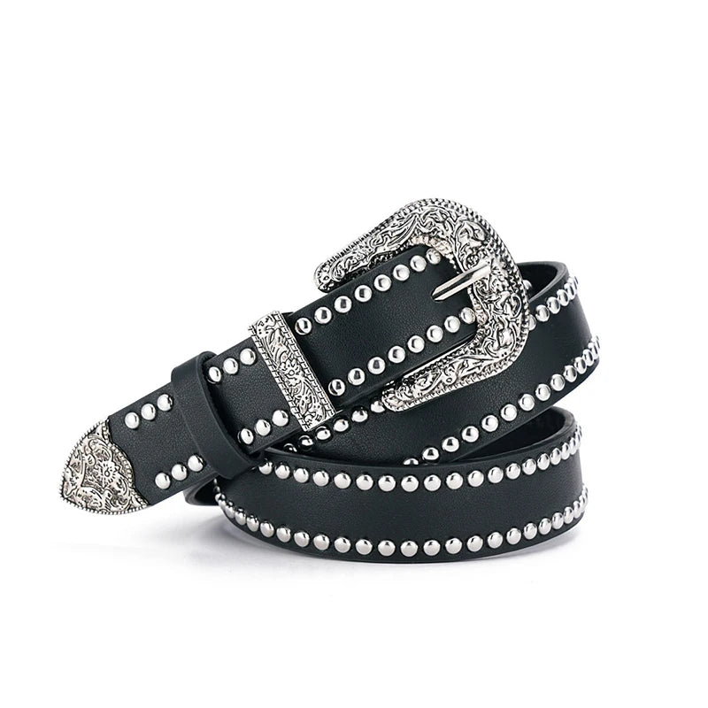 1Pcs Y2K Metal Belt For Men & Women Punk Hardware Jeans Belt Designer Belt Quake A12