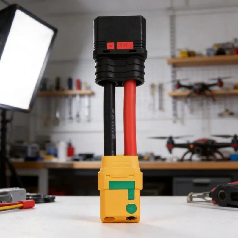 Battery Connectors Adapter Cable for XT90 and QS8 Setups, AntiSpark Design and Preassembled Construction for Matching K1KF Quake