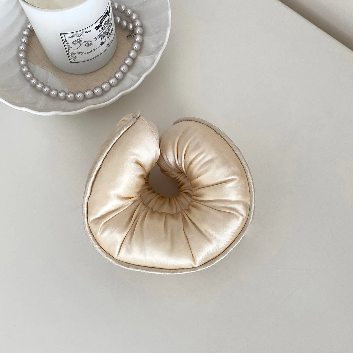 Sponge Sleep Elastic Ponytail Holder Hair Scrunchies for Women Hair Accessories Girls Soft Solid Satin Filled Cotton Big Bands Quake xbyl
