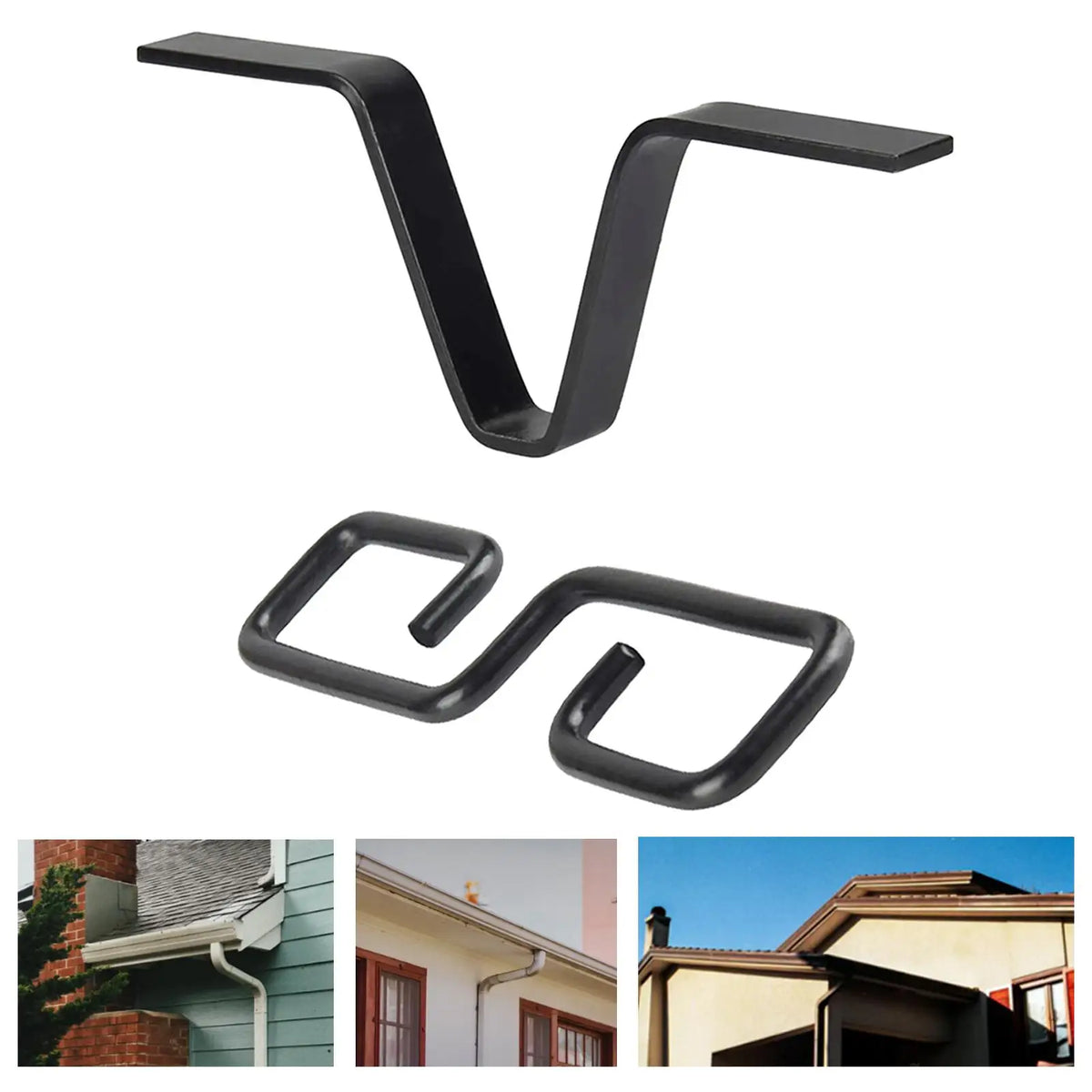Rain Chains Adapter Chain Hook Replacement Downspout for Gutters V Shaped Quake