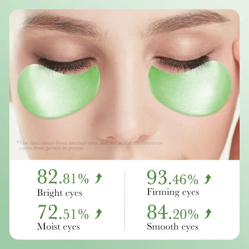 60pcs Aloe Vera Collagen Eye Mask Anti Dark Circles Removal Eyes Bags Moisturizing Firming Eye Patches Eyes Skin Care Products Quake