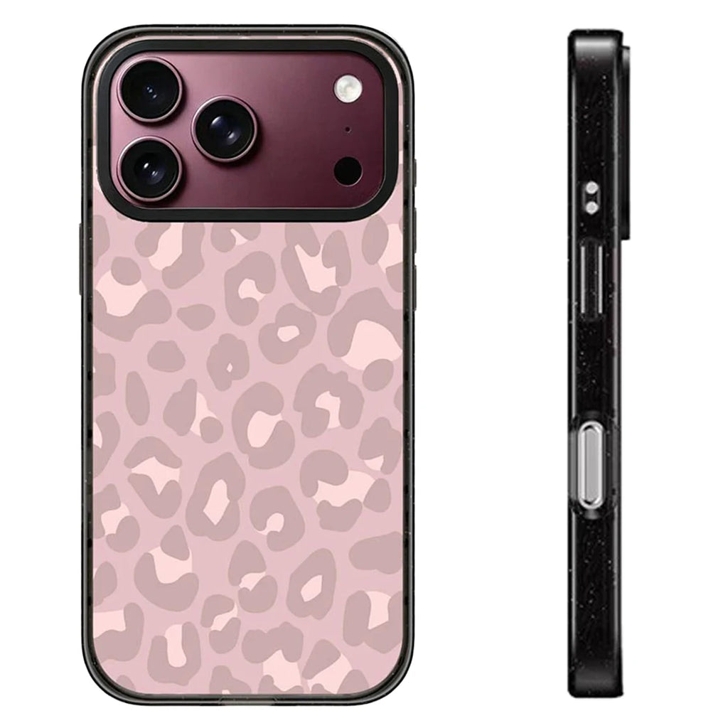 Red Ribbon Leopard Pattern Impact Magnetic Phone Case Cover for IPhone 14 15 16 17 18 Pro Max Case Quake impact (no magsafe) iPhone 15