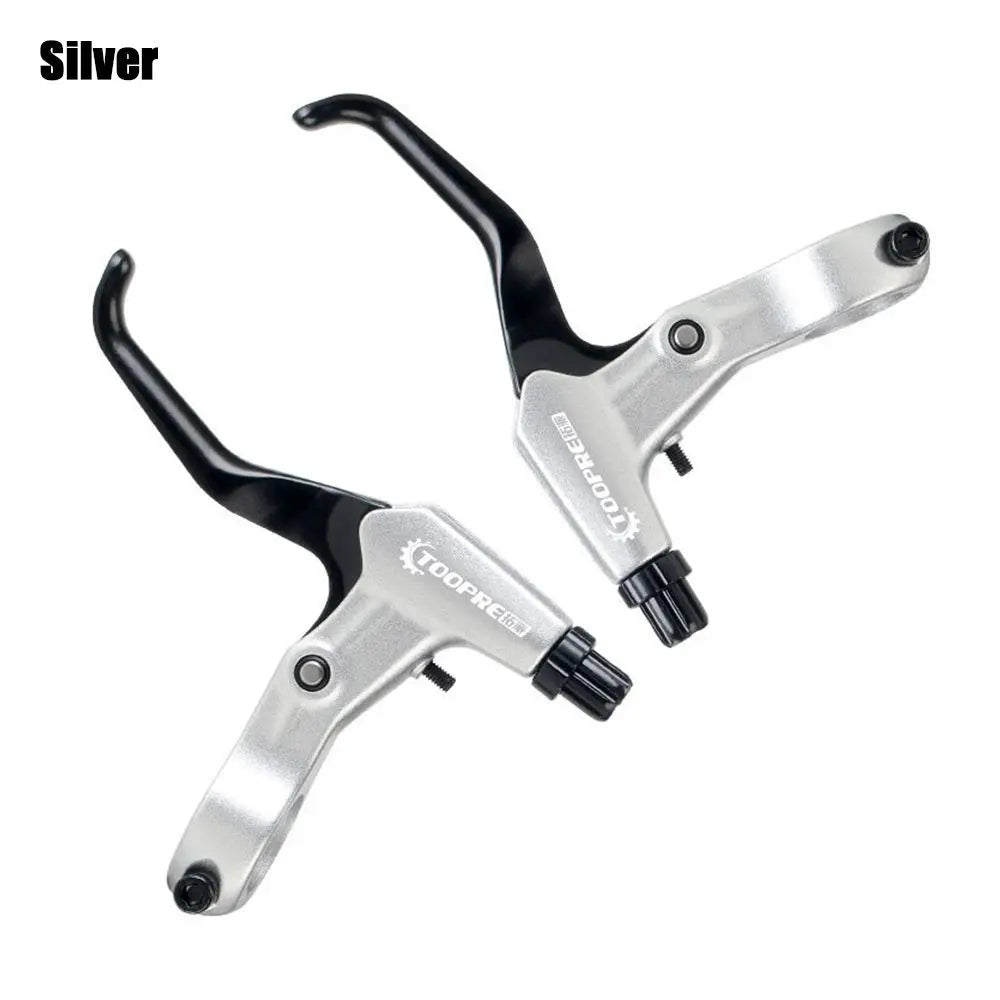 5 Colors Disc Brake Set Ultralight MTB Mountain Bike V/Disc Brake Lever Cycling Brake Levers BMX Brake Handle Quake Silver