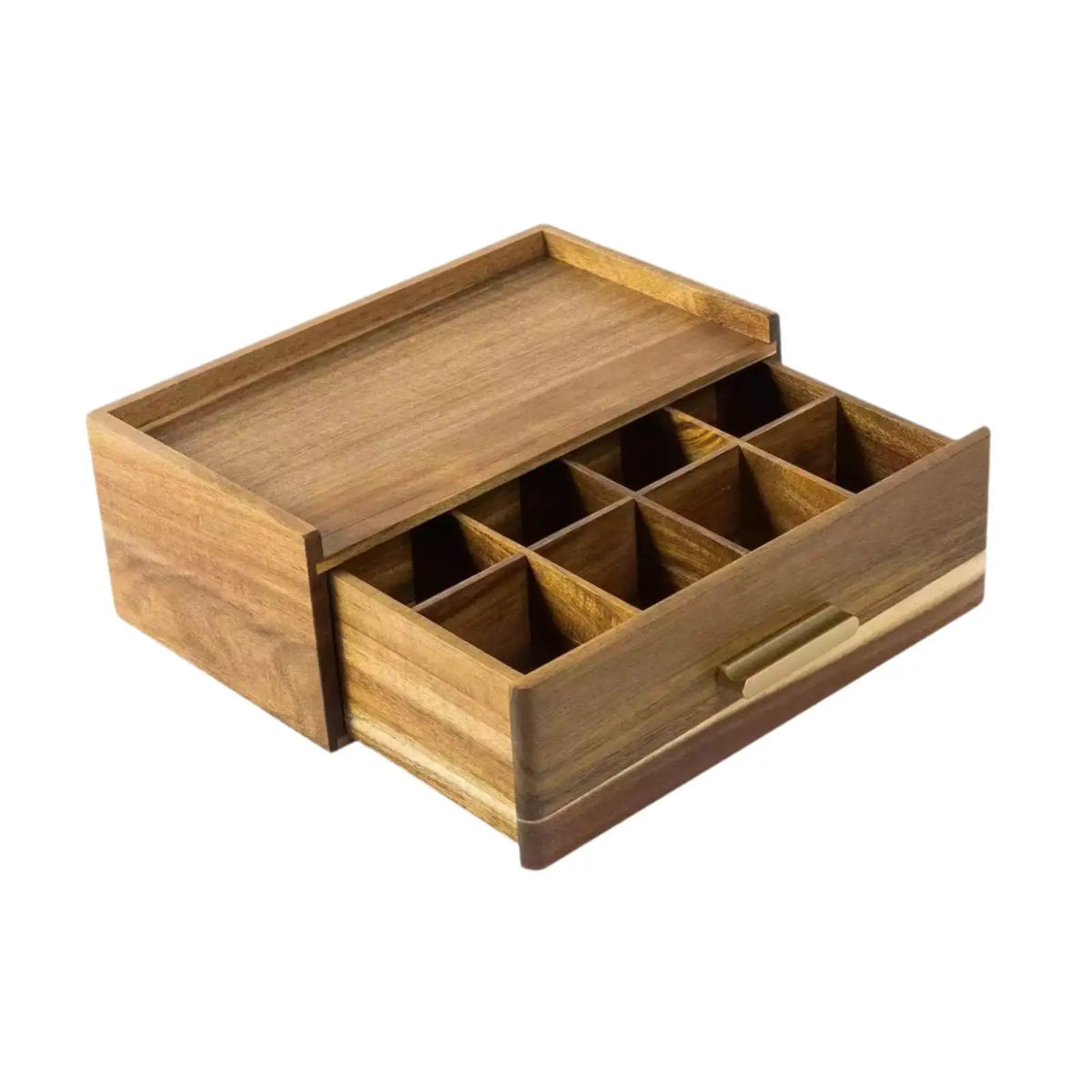 Wooden Tea Bag Organizer Tea Station Chest Practical Accessories Multiple Quake
