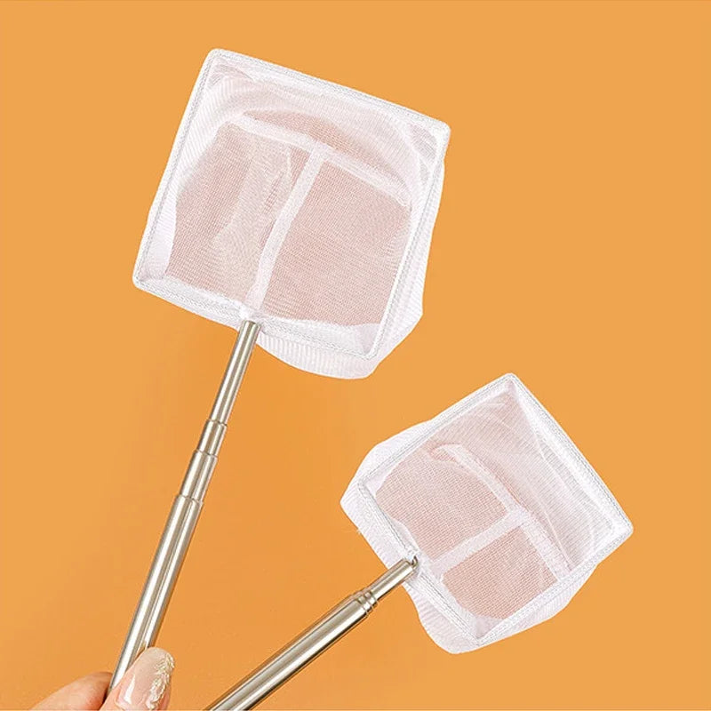 Square Fishing Net For Aquarium With Suction Cups, Retractable Fishing Equipment, With Long Handle, For Catching Fish And Shrimp Quake
