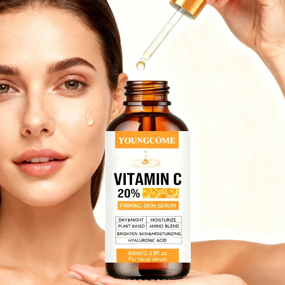 Vitamin C Wrinkle Remover Face Serum Lifting Firming Fade Fine Lines Anti-aging Essence Whitening Brighten Skin Care Quake