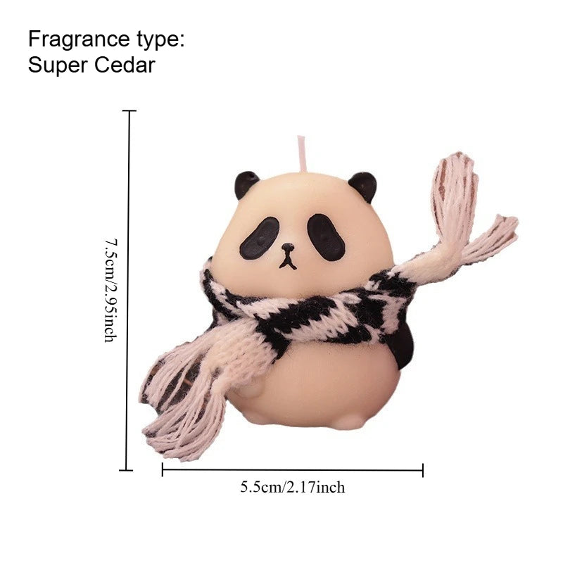 National Treasure Panda Aromatherapy Candle Chinese Style Creative Handheld Gift Fragrance Girl's Birthday Christmas Gift Quake Cedar