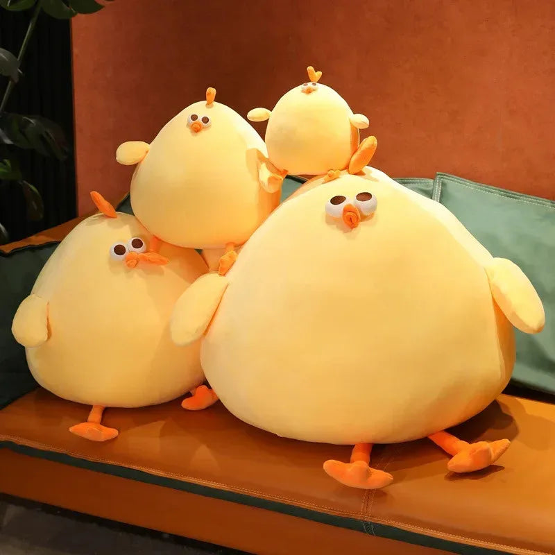 Funny Fat Chicken Dog Toy Soft Plush Simulation Cute Stuffed Animal for Dog Chewing Playing Ideal Festival Gift for Pet Owners Quake