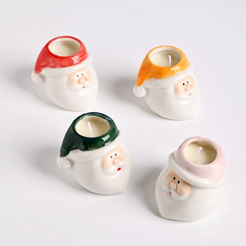 Household Creative American Style Personalized Santa Claus Candle Cup Empty Cup Ceramic Cup Gift Quake