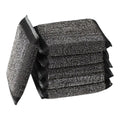 Sponge Washing Pads Stainless steel wire Reusable Dishes Scrub Sponges Decontamination Non-Scratch Dishwashing Sponge Quake Black