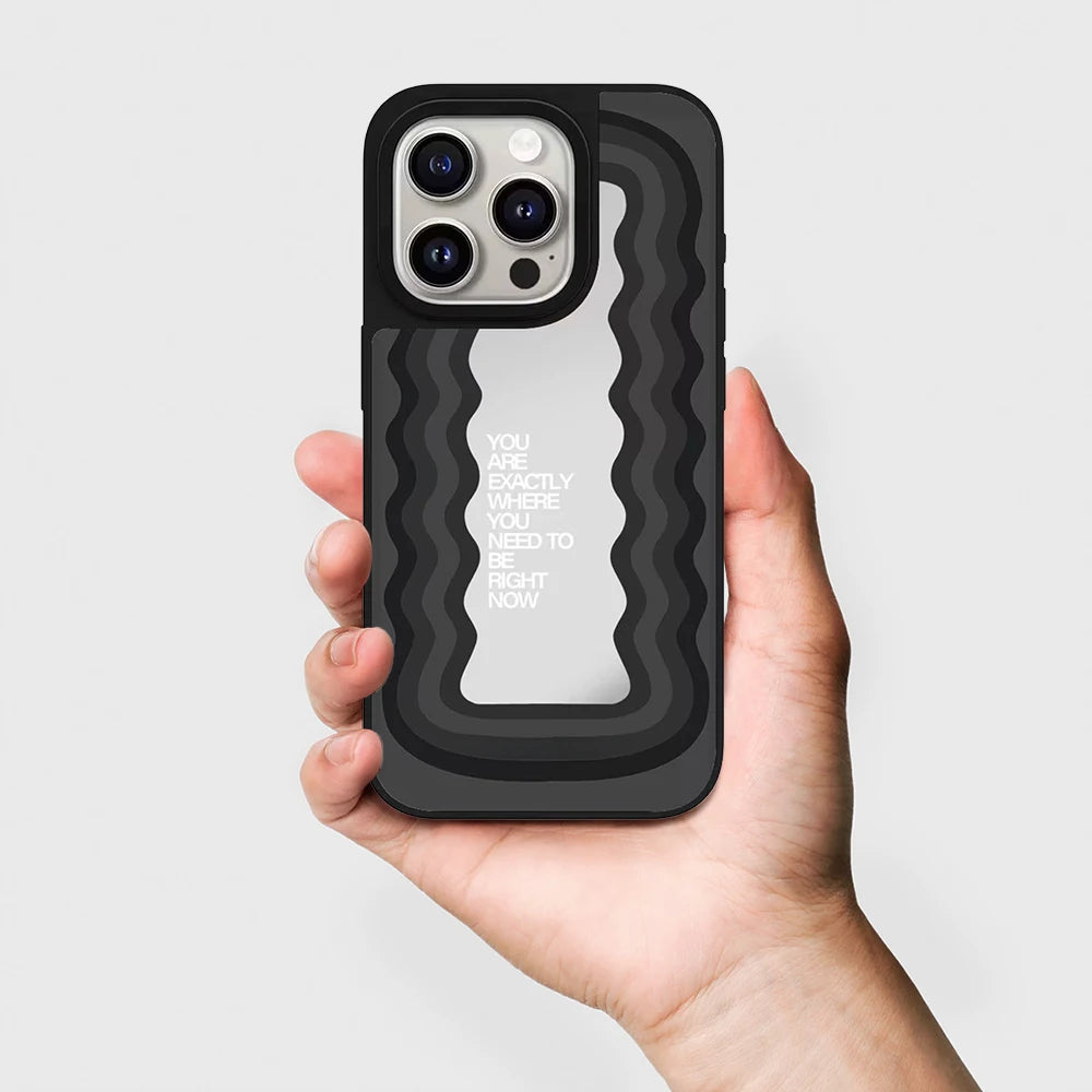 608312 Mirror Surface Magnetic Phone Case Cover for IPhone 13 14 15 16 17 18 Pro Max Case Cartoon Quake