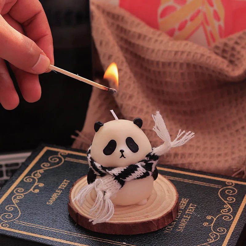 National Treasure Panda Aromatherapy Candle Chinese Style Creative Handheld Gift Fragrance Girl's Birthday Christmas Gift Quake