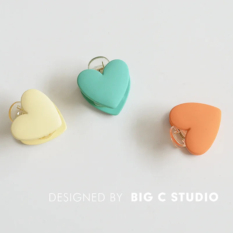 Love Small Grab Clip Korea's New Sweet Hair Grab Chuck Hairpin Hair Accessories Styling Tools & Accessories Quake