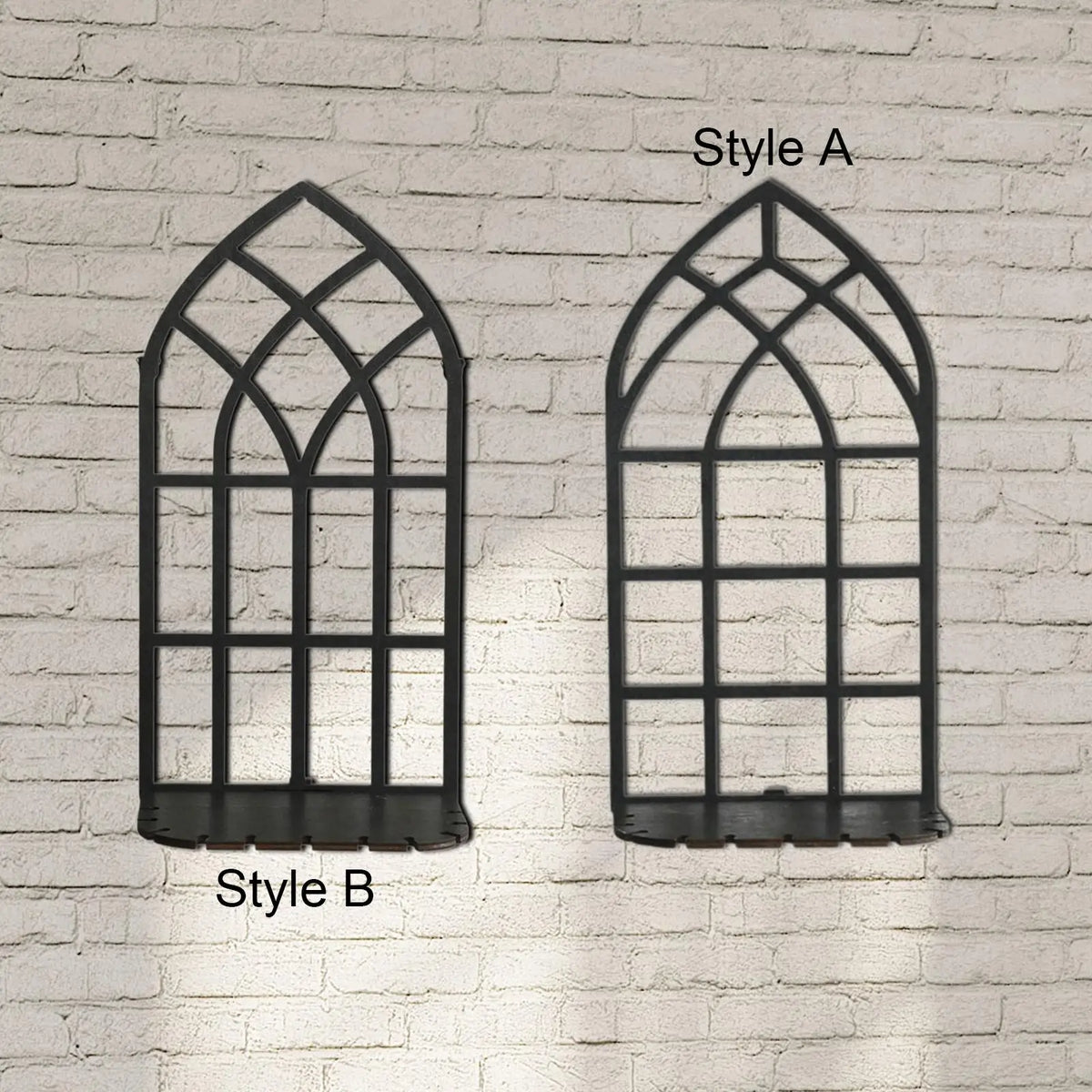 Window Candle Sconce Rustic Vintage Ornament Storage Rack Wall Shelf for Apartment Bedroom Bathroom Living Room Wall Decoration Quake