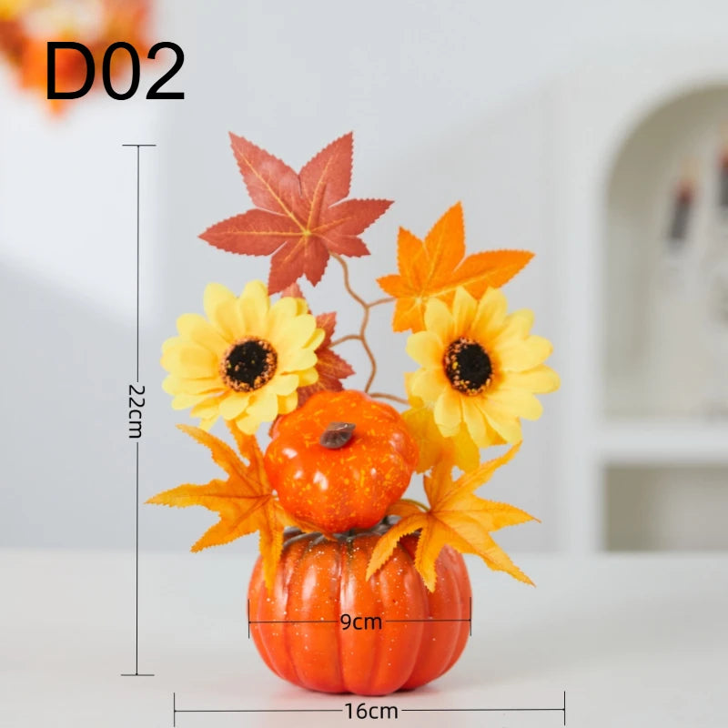 Pumpkin Halloween Decoration A Simulated Pumpkin Decoration Used for Holiday Scene Decoration Home Party Decoration Quake D02