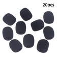 10/20PCS Black Headset Microphone Sponge For Motorcycle Intercom Helmet Bluetooth Headset Microphone Sponges Quake 20PCS