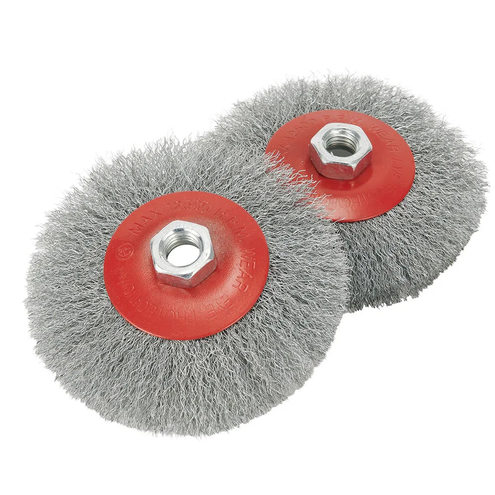 Angle Grinder Brushes Twisted Knot Brush 115mm Brush Size 8500 RPM Max Speed Deburring Wire Brush Descaling Tool Quake