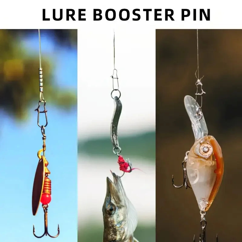 250pcs/box Stainless Steel Reinforced Pins Bagged Minnow Popper Lure Quick Connectors Fishing Accessories Suitable for Outdoor Quake