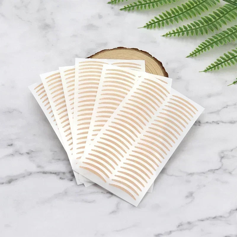 Women Natural Invisible Double Eyelid Stickers Fold Eyelid Stripes Eyelid Tapes Eye Lift Clear Beige Color Big Eyes Beauty Tools Quake S 480pairs