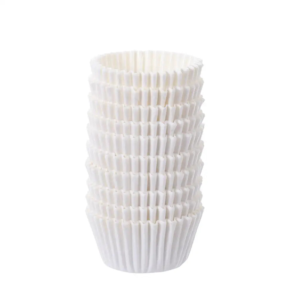 Home & Kitchen Cake Liner Party Supplies Baking Cup Cake Paper Cups Cupcake Wrappers Muffin Cases Chocolate Paper Liners Quake white-S-1000pcs