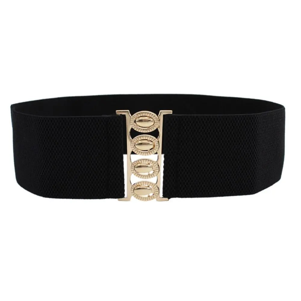 Fashion Wide Stretch Waistband Solid Color Casual Waist Belts Women Clothing Decoration Decoration Belt Quake