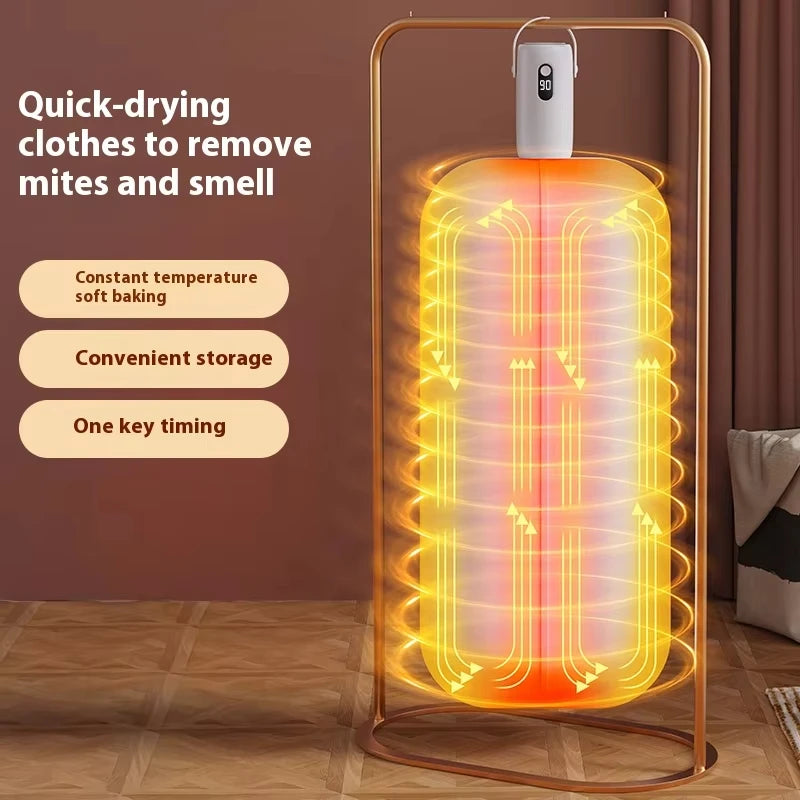 Electric Clothes Dryer Foldable Clothes Dryer for Light Clothes Underwear Baby Clothes for Apartments Travel Dorm RV Quake