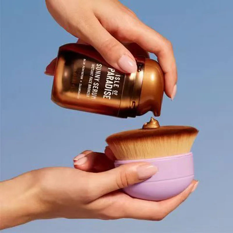 Big Purple Foundation Brush and F1 F2 F3 F4 Highlight Blush Eye Makeup Soft Glow Blush Brush Soft Fiber Hair Fashion Face Brush Quake