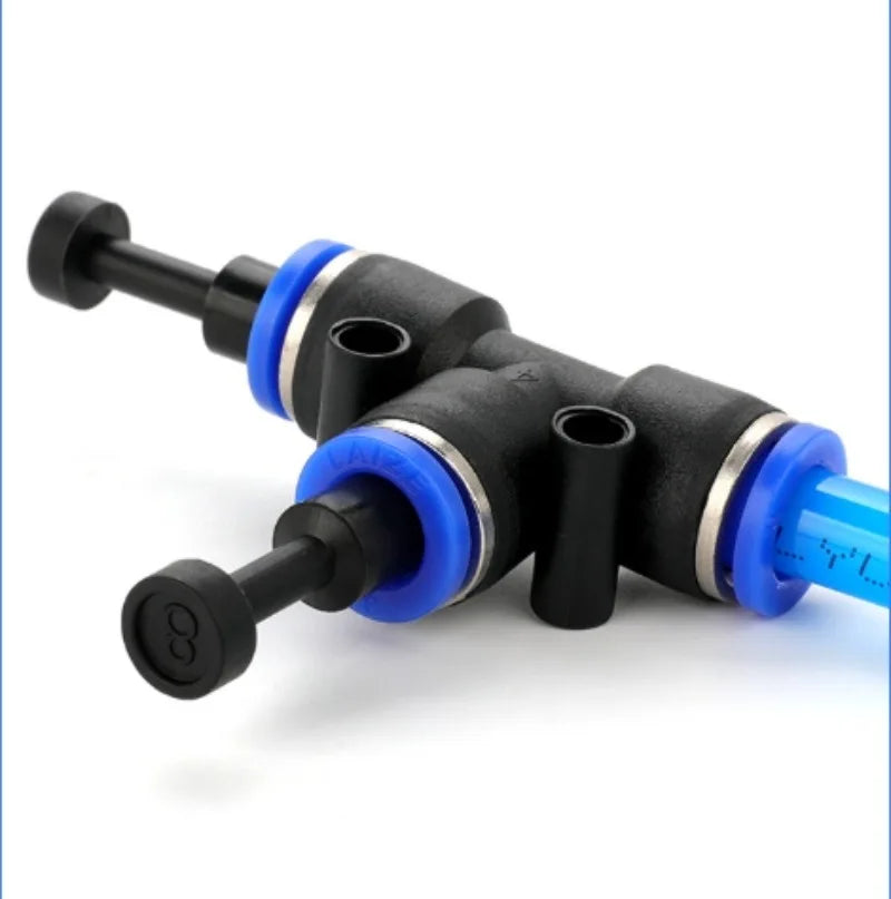 3/5 Pcs PP Pneumatic Connector Quick Plug Plastic Plug Pipe Plug PP 4mm 6mm 8mm 10mm 12mm 14mm 16MM Air Hose Sealing Connector Quake