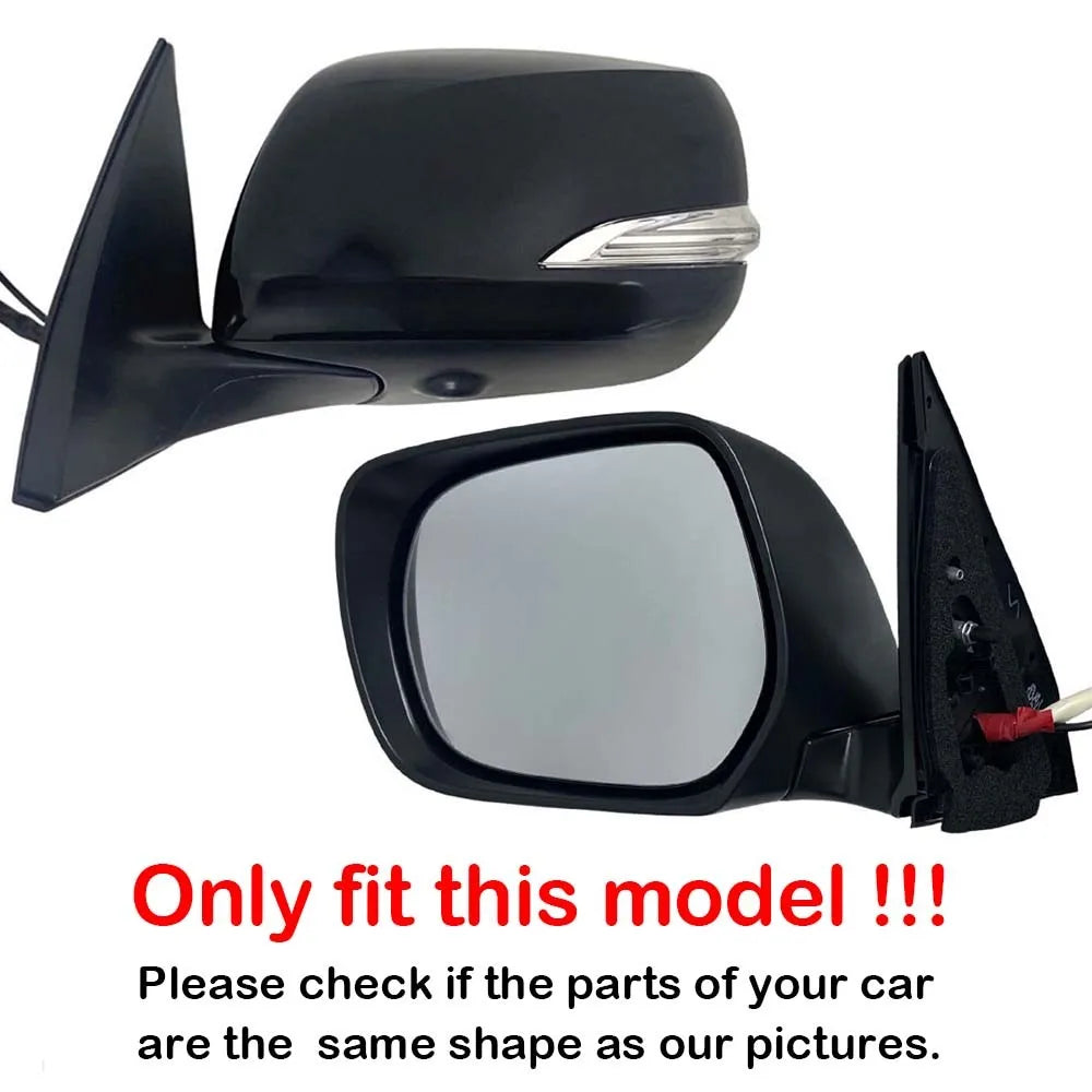 For Toyota Prado 2009-2019 Land Cruiser 2012-2016 For Lexus LX570 GX460 1x Left Right Side Heated Rearview Mirror Glass Lens Quake