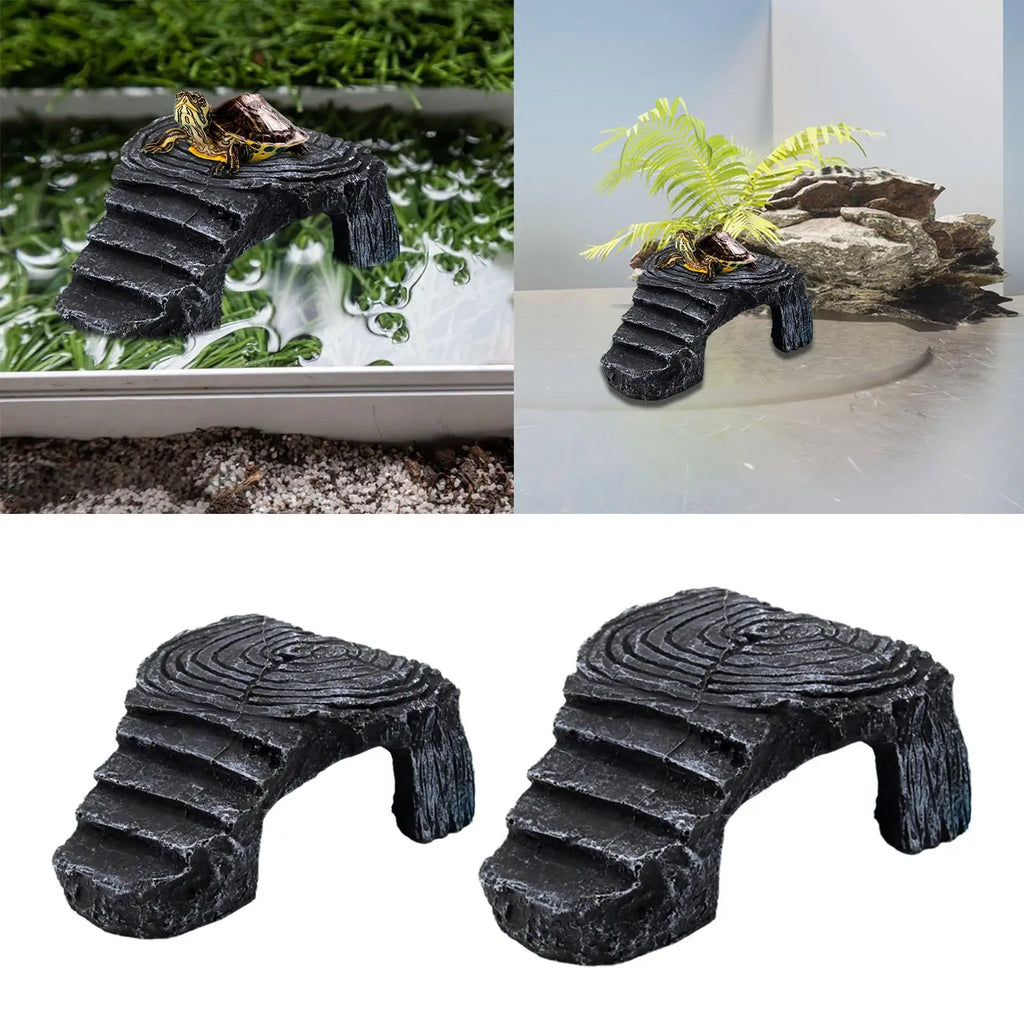Turtle Resting Basking Platform Nest Turtle Resting Terrace for Frog Bearded Dragon Small Reptiles Turtles Semi Aquatic Animals Quake