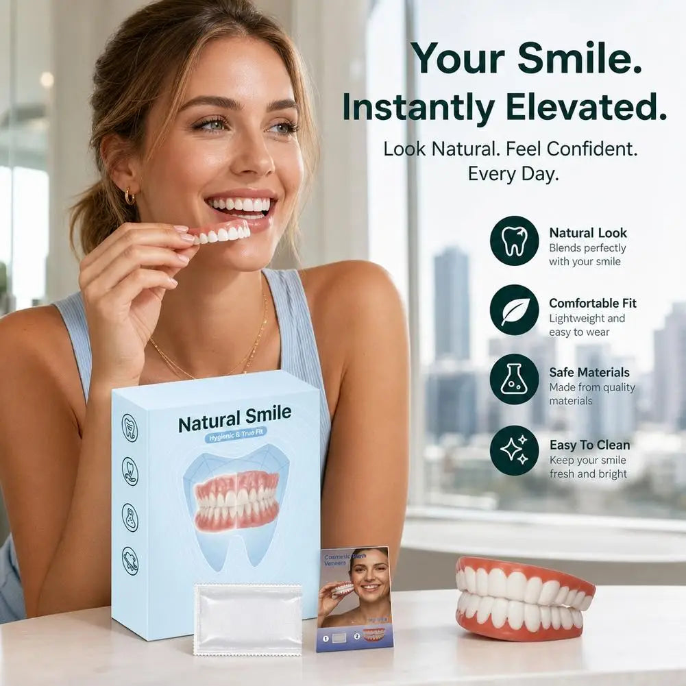 False Teeth Upper Lower Veneers Perfect Laugh Veneers Dentures Paste Fake Teeth Braces Comfortable Teeth Quake