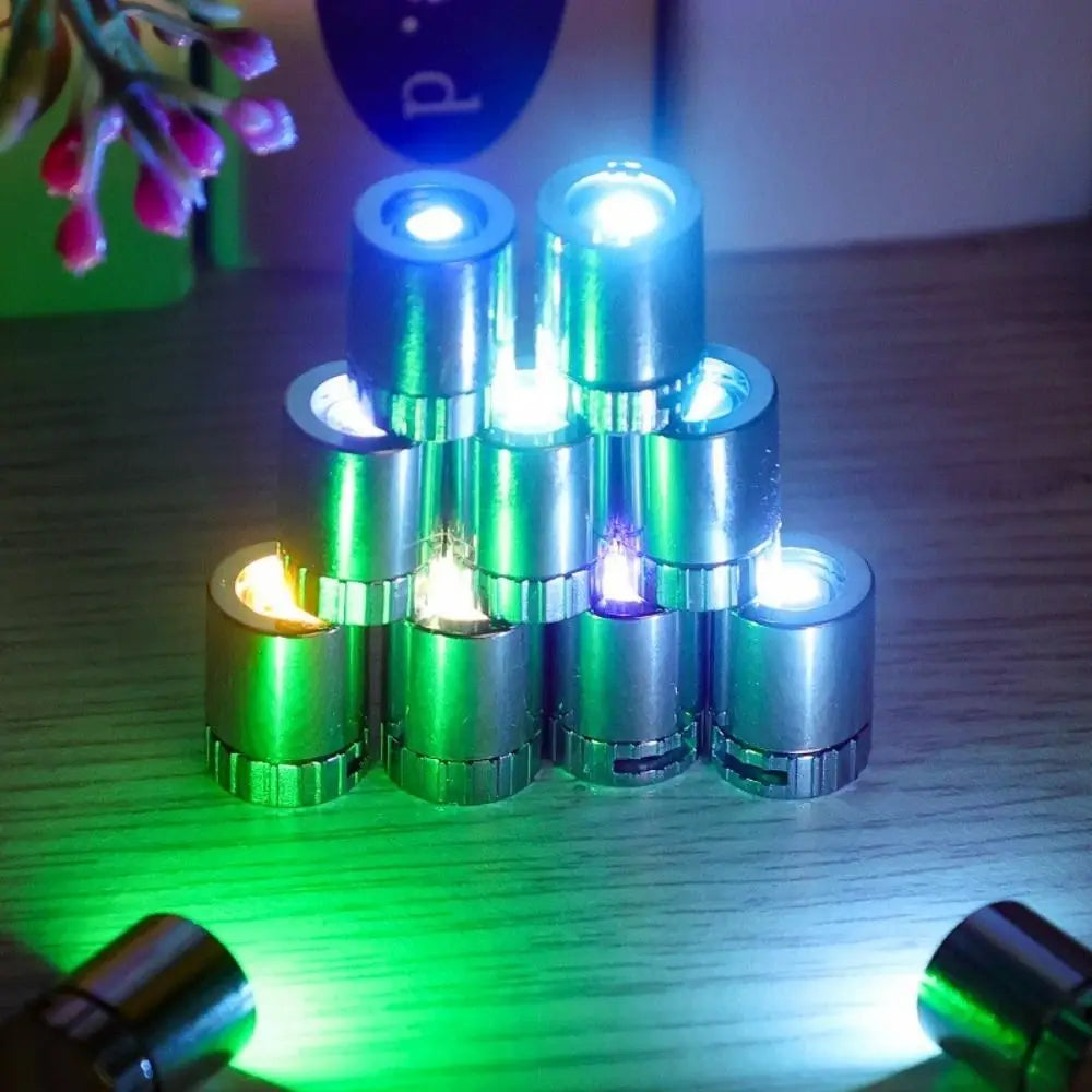 10Pcs Durable Small Mini LED Light Battery Powered Colorful Light Bulb Electronic Toys Accessories for Lantern Wick Base Quake