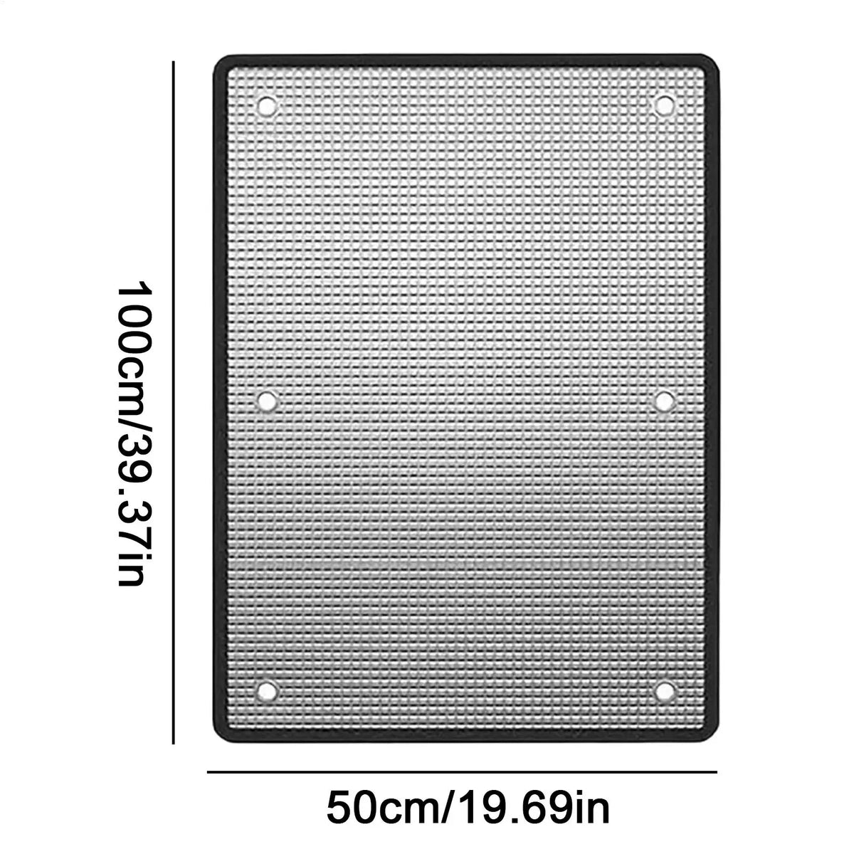 Sun Blocking Window Film with Suction Cups 100x50cm Reusable Cover Heat Blocking Window Film for Home Bedroom Glass Car Quake