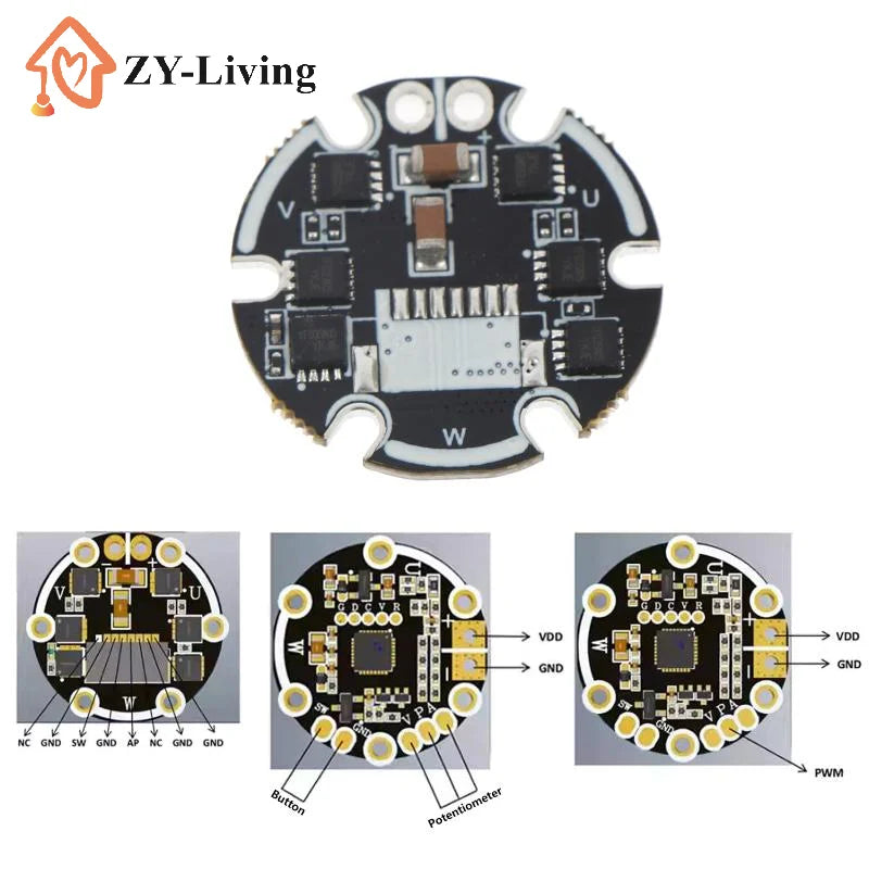 DC7.4V/DC12V/DC21V Brushless Motor Driver Board PWM Motor Speed Controller DC Brushless Motor Governor Motor Driver Module Quake