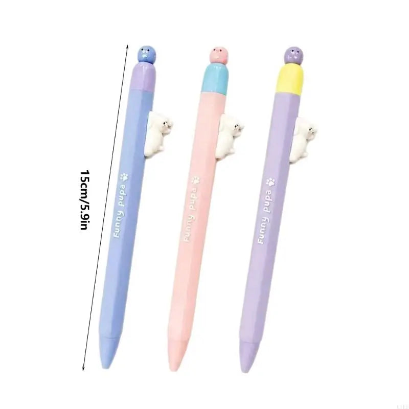 Retractable Gel Pen with Smooth Quick-Drying 0.5MM Pen Point, and Playful Animal Decorations for Writing K1KF Quake