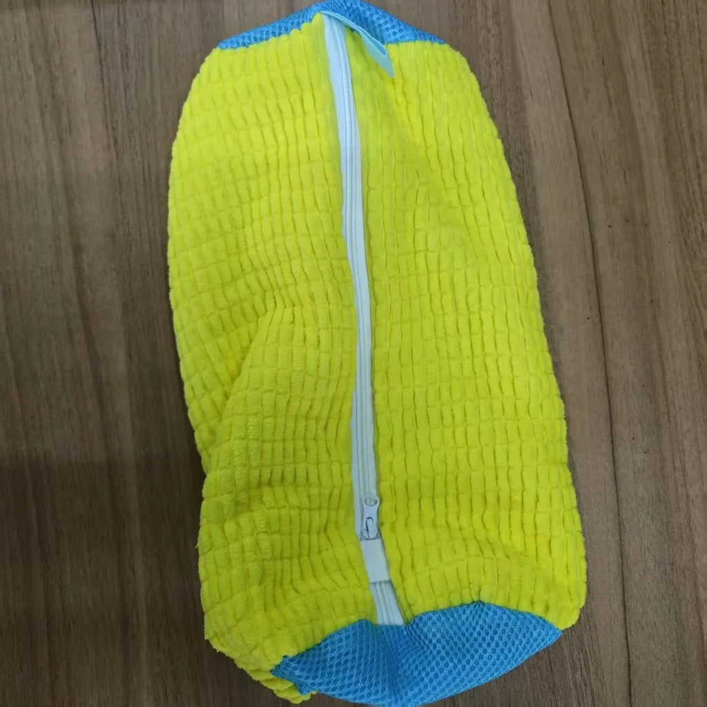 Wash Shoes Bag Padded Net Laundry Shoes Protector Fluffy fibers Polyester Washing Shoes Machine Laundry Bag Drying Bags 1PCS Quake