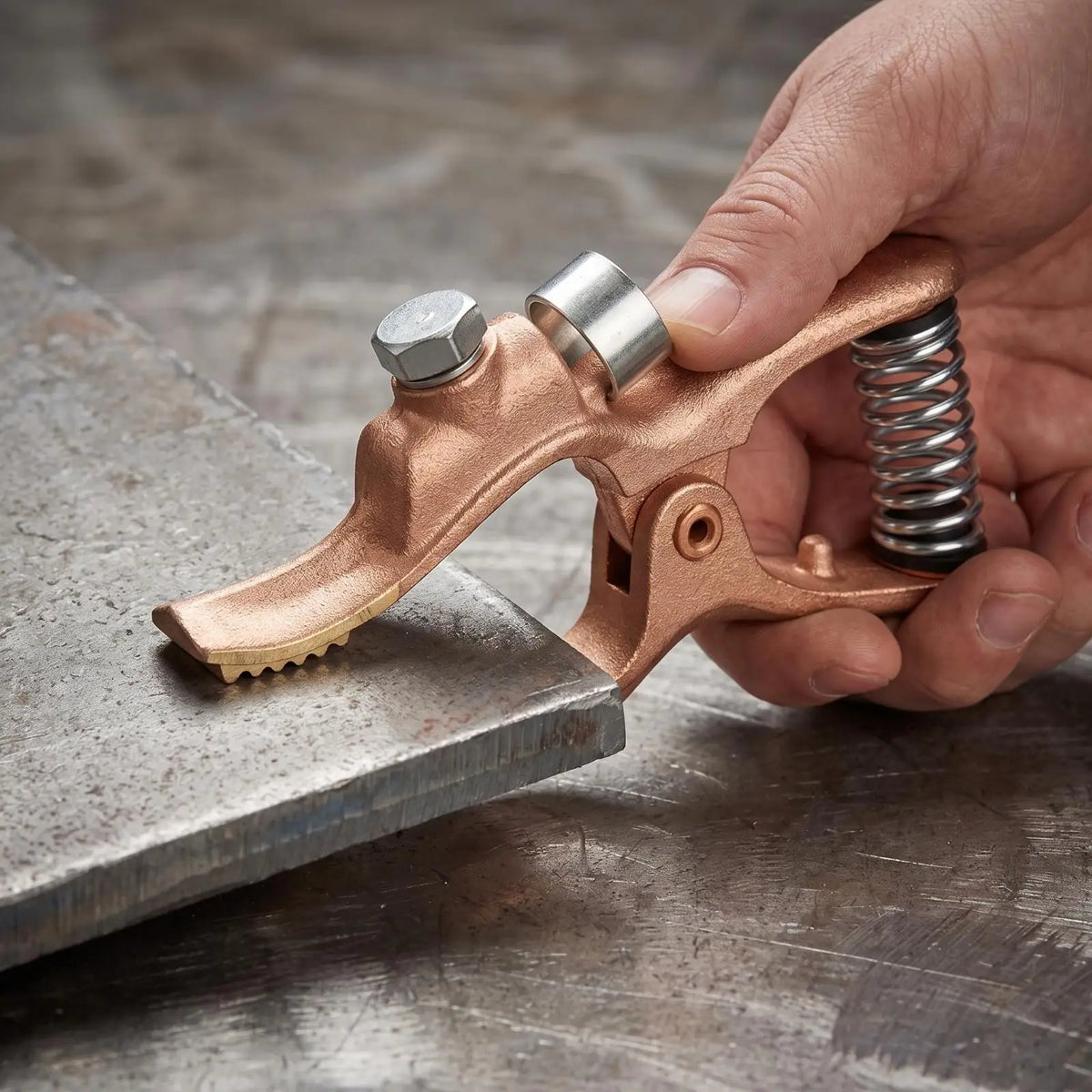 Serrated Metal-Joining Ground Clamp High Conductivity Welder Grounding Clamp Quake