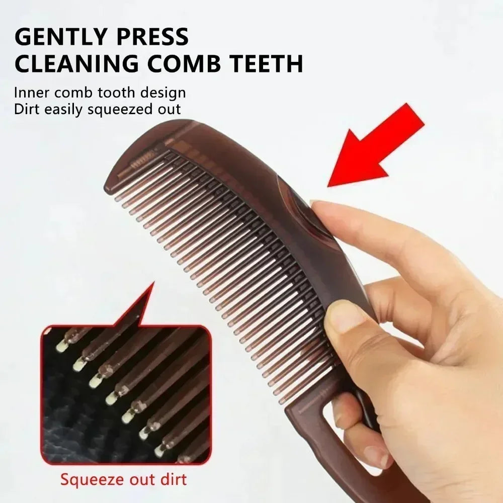 Dandruff Removal Massage Hair Combs Hair Dressing Comb Self-Cleaning Anti-Static Massage Brushes Hair Salon Styling Tools Quake