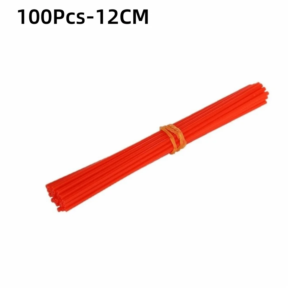 Plastic Tube Spray Can Extension Straw 12cm Length Red Color Rust Remover Straw Extended Replacement Tips Accessories Quake 100Pcs