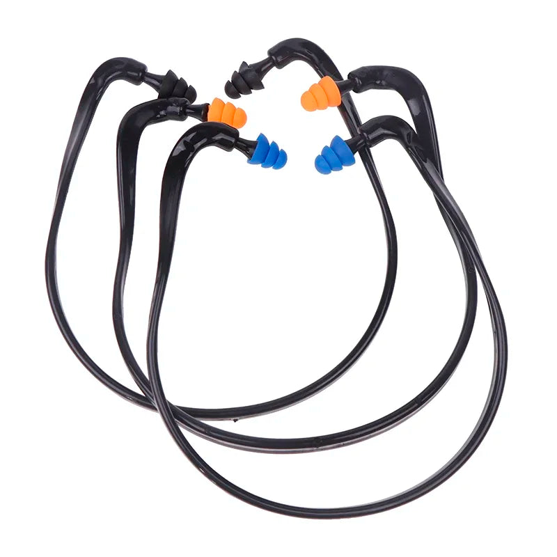 1PC Soft Silicone Head-mounted Earplugs Noise Reduction Ear Plugs for Sleeping & Working Anti-Noise Earmuff Hearing Protector Quake
