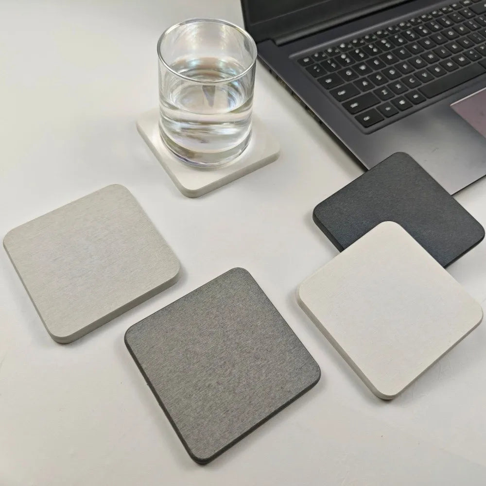 New Quick Drying Diatomite Coaster Thickened Non-slip Heat Resistant Mat Dampproof Heat Resistant Cup Pads Placemats Bathroom Quake
