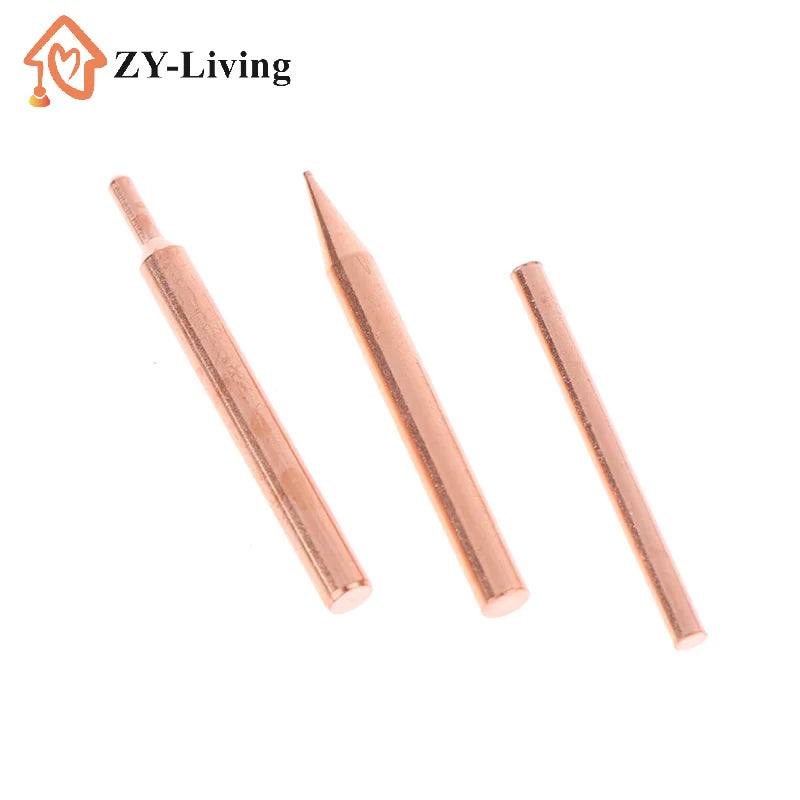 5/10Pcs 18650 Handheld Spot Tips Welder Head For Small Lithium Battery Spot Welder Pen Purple Copper Spot Welding Need Quake