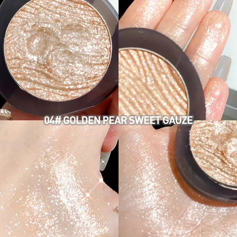 Shimmer Glitter Mashed Potatoes Highlighter Shine Highlighter Makeup Gel Face and Body Brighten Glitter Natural Contour Makeup Quake 04