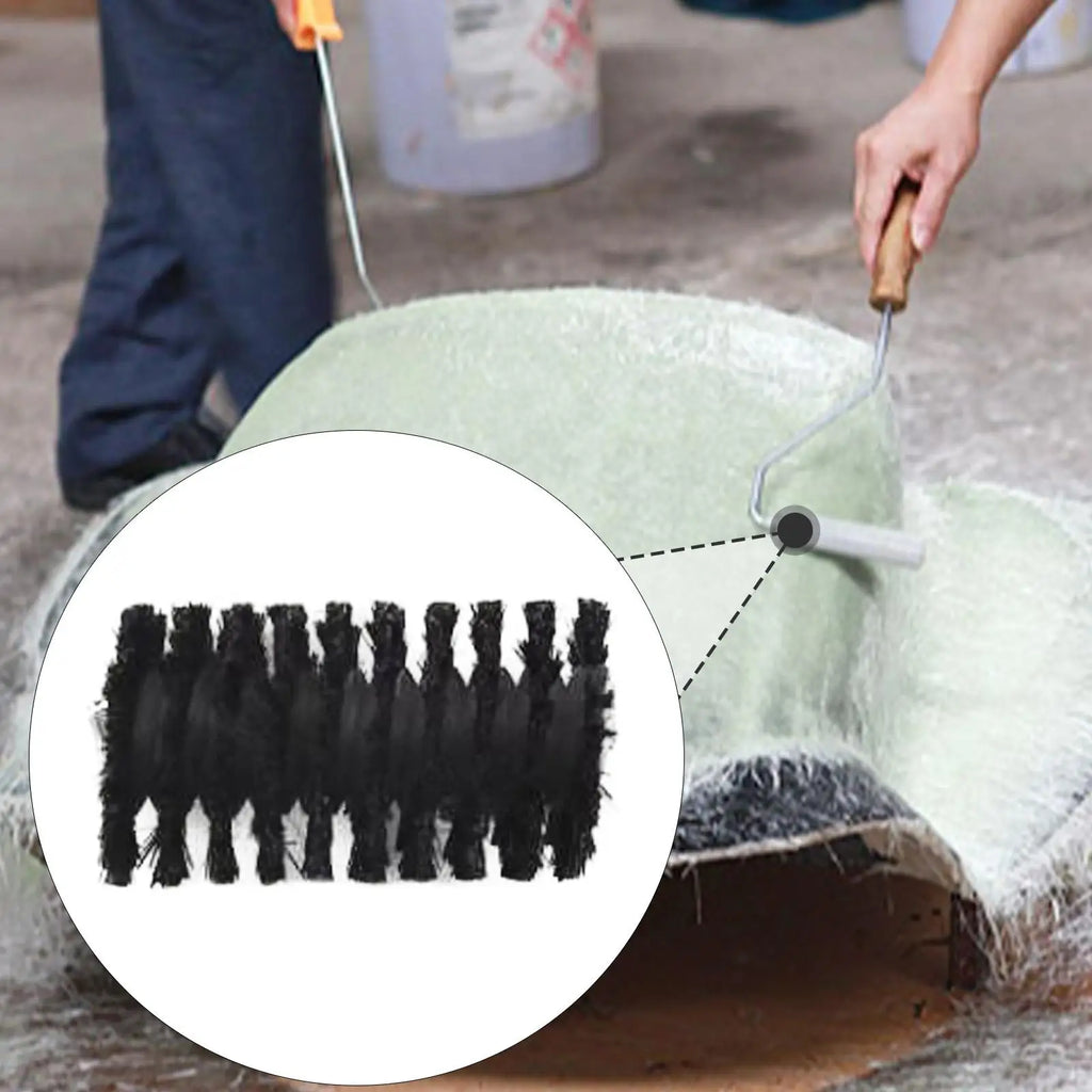 Fiberglass Roller Refill Durable Iron Bristle Bubble Removal Tool Laminating Roller for Shower Restoration Projects Quake
