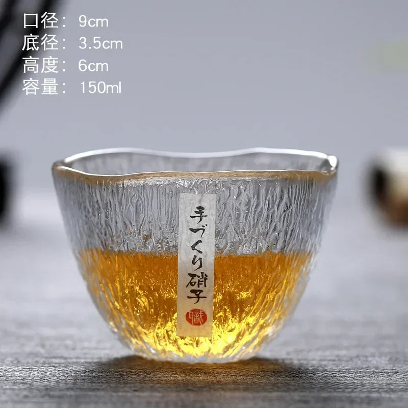 Japanese Style Creative Cup Whiskey Cup High-end Appearance Grade Beer Cup Household Cup Quake 150ml 1 M