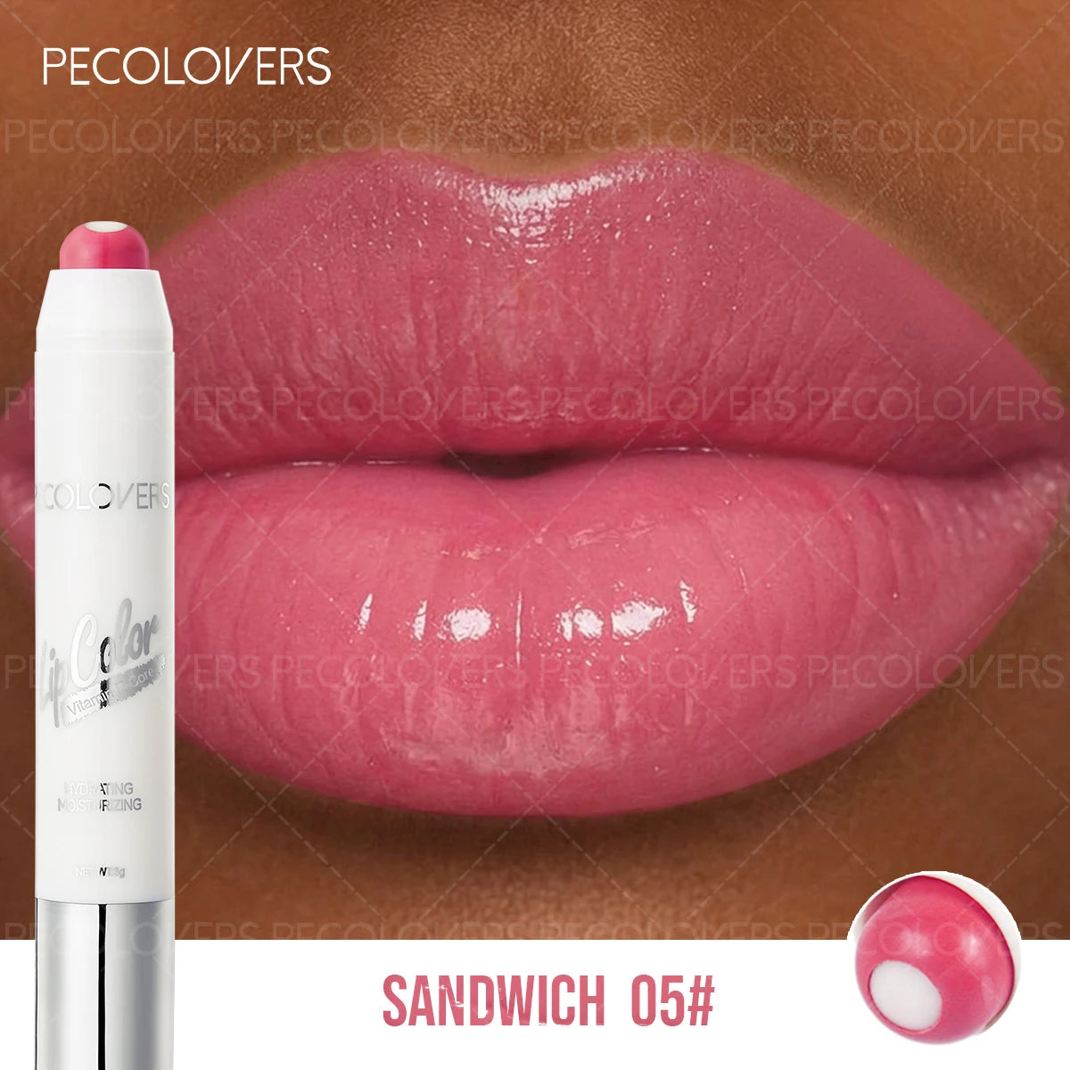 Sandwich Lipstick Pen, Moisturizing Lip Gloss, Long-lasting, Non-drying, Multi-color Options, Lip Cosmetics Quake 05