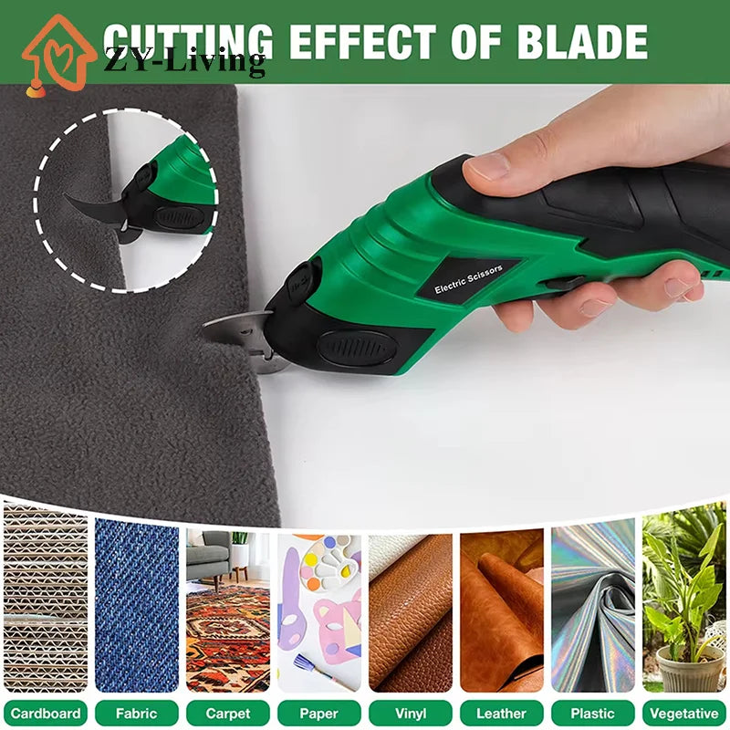 1/2/4Pcs Electric Scissors Spare Blades Cordless Scissors Replacement Blades Multifunctional Cutting Head Tailor Scissors Blades Quake