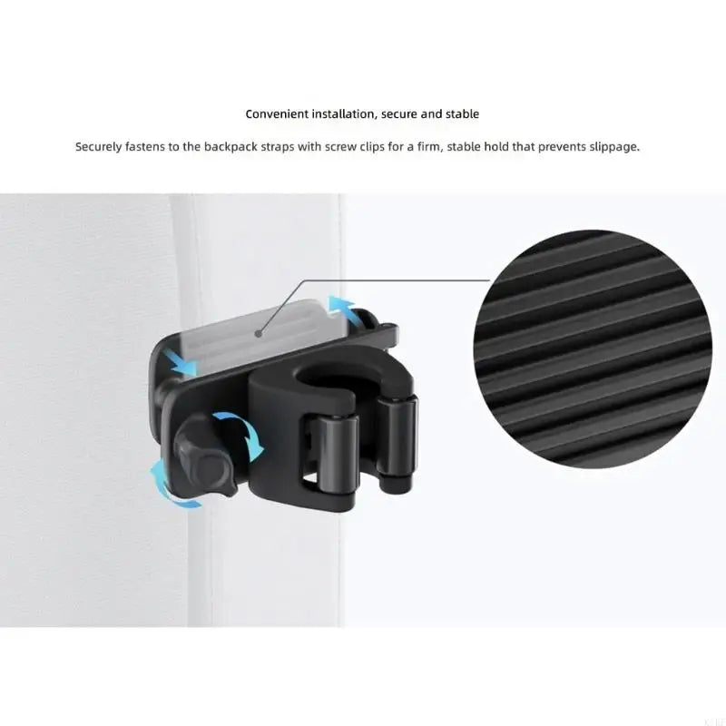 Stainless Steel Silicone Camera Mount Cameras Backpacks Straps Attachment K1KF Quake